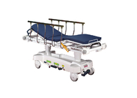 Stainless Steel Stretcher Trolley With Safety Belts Height Adjustable For 250kg Load Capacity
